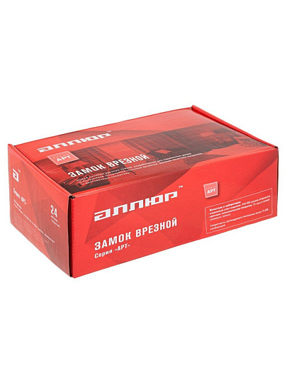 Замок врезной Аллюр, АРТ ЗВ4-70.08 CP, ручка в комплекте, цилиндровый, хром