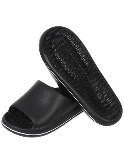 Тапки для женщин, черные, р. 36-37, открытые, Инь-Янь, A210130