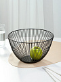 Ваза для фруктов, металл, 25х14.5 см, Y4-8035, черная - фото 2