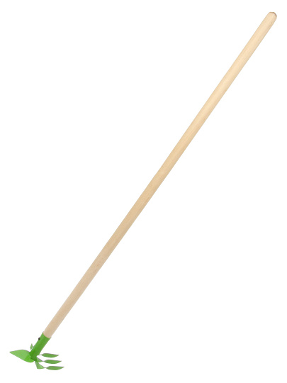 Мотыга комбинированная, металл, черенок деревянный, лепесток-грабли, черенок 1200 мм, HouseLoft, МК2КЛ02