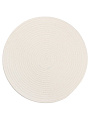 Салфетка сервировочная полимер, 38 см, круглая, спираль, бежевая, Y4-9631 - фото 4