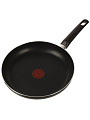 Сковорода алюминий, 26 см, антипригарное покрытие, Tefal, Easy Plus, 042 37 124