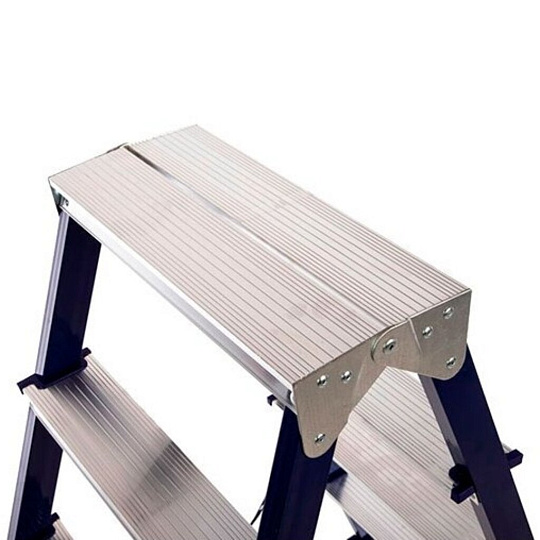 Стремянка 2 секции, 5 ступеней, сталь, 1.02 м, 150 кг, двусторонняя, Alumet, MD8205