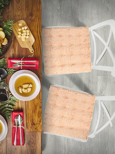 Сиденье мягкое 100% полиэстер, 40х40 см, бежевое, T2023-3274