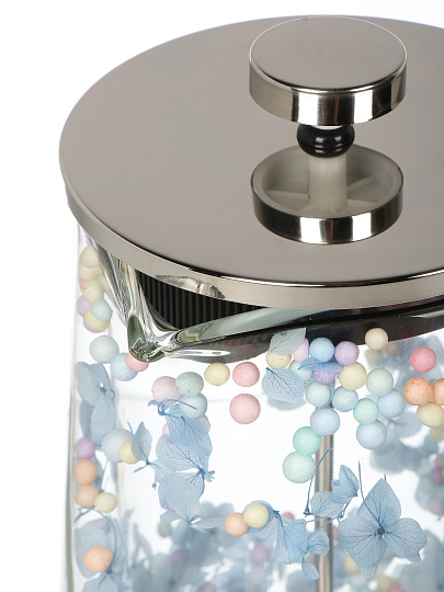 Френч-пресс 1 л, стекло, Сухоцветы, Y4-11357