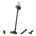 Пылесос аккумуляторный, вертикальный, Karcher, VC 4 Cordless myHome, 140 Вт, с контейнером, 0.65 л, 2.5 А.ч, сухая уборка, белый