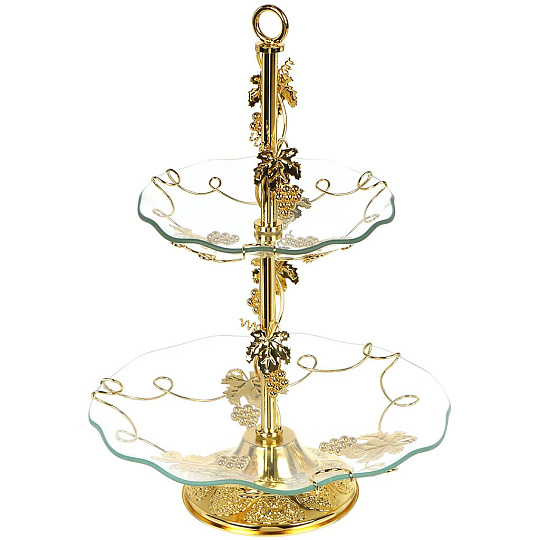 Ваза для конфет, 2 яруса, стекло, Mayer &amp; Boch, Ванесса-премиум, 26909