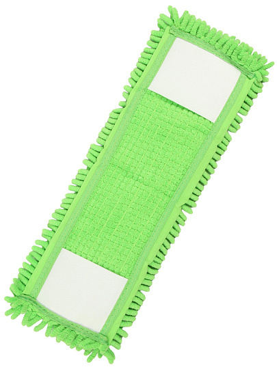 Сменный блок для швабры микрофибра, 42х12 см, вермишель, прямоугольный, лайм, Марья Искусница