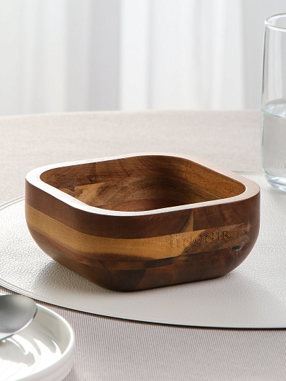 Салатник акация, квадратный, 14х5.8 см, Катунь, GR-BL-02