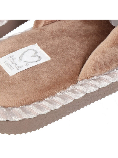 Тапки для женщин, полиэстер, в ассортименте, р. 37, закрытые, Помпон, 3285W-CH-C