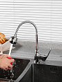 Смеситель для кухни, Frud, гибкий излив, с картриджем, R42055-2 - фото 3