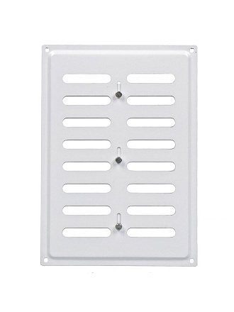 Решетка вентиляционная металл, регулируемая, 240х170 мм, белая, Event, 170х240ВРР