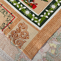 Скатерть кухонная 150х150 см, 100% хлопок, рогожка, 160 г/м2, Новогодние мотивы, ТХбК35045-1/150 - фото 3