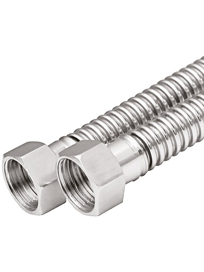 Подводка для газа 1/2''х0.8 м, г-г, сильфон, AquaLink