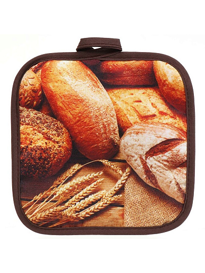 Прихватка 18х18 см, 100% полиэстер, Ароматная выпечка, Y9-171