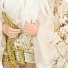 Фигурка декоративная полиэстер, Дед Мороз, 45 см, белая, Y4-4158 - фото 5