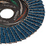 Круг лепестковый торцевой КЛТ2 для УШМ, LugaAbrasiv, диаметр 125 мм, посадочный диаметр 22 мм, зерн ZK24, шлифовальный - фото 3