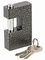 Замок навесной BARTEX чугунный 80мм Гаражный, блистер, 3 ключа, 504664 - фото 2