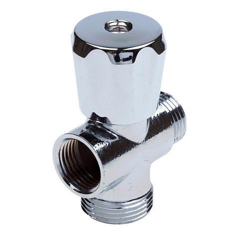 Вентиль для бытовых приборов, 1/2"х3/4"х1/2", г-ш-ш, трехходовой, AquaLink