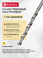 Сверло по металлу, Bartex, HSSM2, диаметр 1х12х34 мм, пакет, KF101001S - фото 2