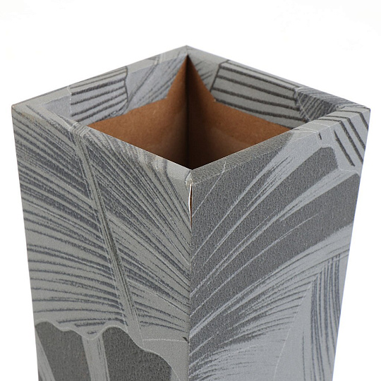 Ваза МДФ, настольная, 38 см, Тропик, Y4-5422, серая