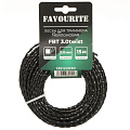 Леска для триммера 3 мм, 15 м, квадрат, Favourite, FBT 3.0twist