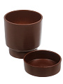Горшок керамика, 0.9 л, шоколад, Берген № 2, 021729 - фото 4