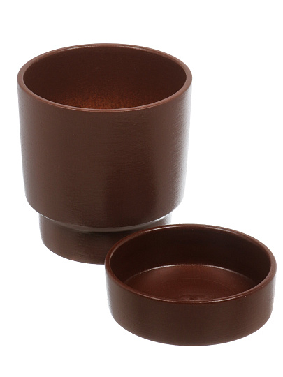 Горшок керамика, 0.9 л, шоколад, Берген № 2, 021729