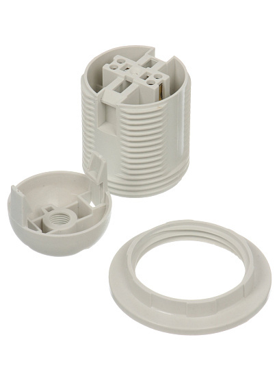 Патрон Е27, люстровый, UNIVersal, термопластик, 4А, 250В, индивидуальная упаковка