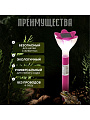 Светильник садовый Ultraflash, SGL-007, на солнечной батарее, грунтовый, цветок, в ассортименте - фото 5