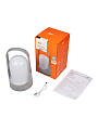 Фонарь-светильник встроенный аккумулятор, JazzWay, Accu5-L60-gy, зарядка от USB, ABS-пластик, с диммером, IP20, 13х13х23.1 см, 5058323 - фото 3
