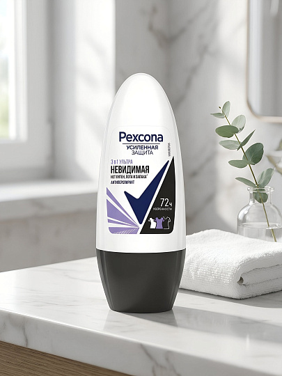 Дезодорант Rexona, Ультраневидимый, для женщин, ролик, 50 мл