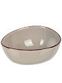 Салатник, керам, 13 см, фигурный, Pollen Daniks, капучино