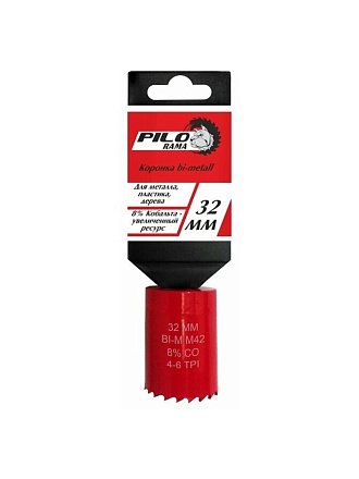 Коронка Pilorama, диаметр 32 мм, Bi-Metall 8%Co, 570032