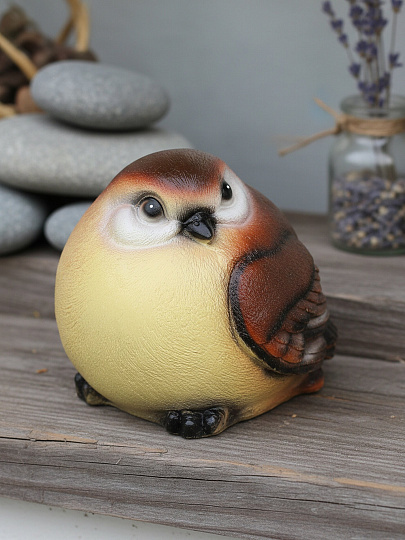 Фигурка садовая Воробей малый, 11х11 см, гипс, 460