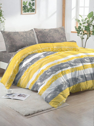 Постельное белье 2-спальное, простыня 215х220 см, 2 наволочки 70х70 см, пододеяльник 175х215 см, Майская ночь, бязь, Гаста