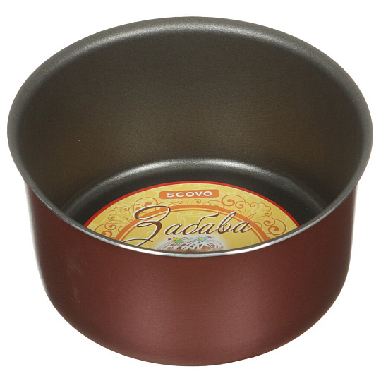 Форма для кулича алюминий, 18х18х9 см, антипригарное покрытие, круглая, Scovo, RZ-062