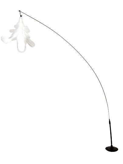 Игрушка для кошек, дразнилка, с присоской, интерактивная, Рыжий кот