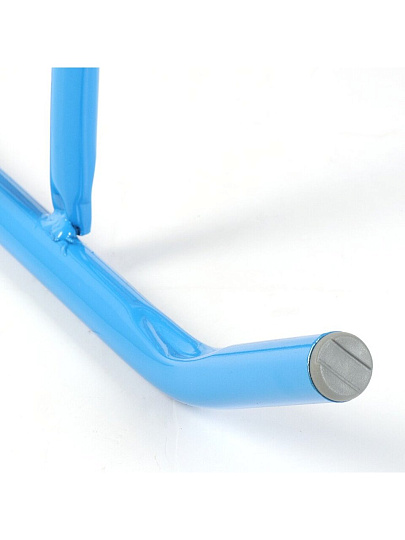 Санки Ветерок, В1/Г2, без рисунка, металлическая спинка, голубые, Nika