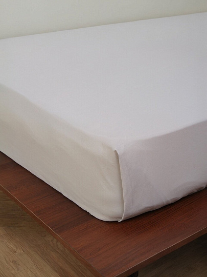 Простыня евро, 216 х 240 см, 100% хлопок, поплин, Silvano, Тауп