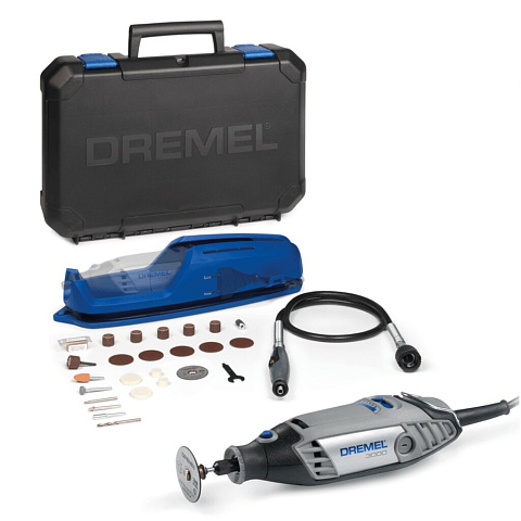 Многофункциональный инструмент Dremel, 3000, цанговый патрон, 130 Вт, 1 скорость, 25 насадок