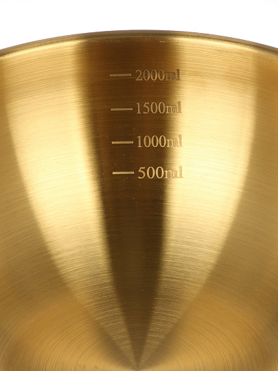 Набор мисок нержавеющая сталь, круглый, 3 шт, 19, 22, 25 см, Черное золото, Y4-11666