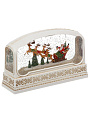 Фигурка декоративная полимер, Санта с санями, 23.5х7.3х14.5 см, свет, музыка, работа от USB или 3АА, Y4-9363 - фото 3
