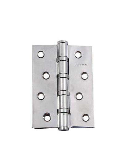 Петля врезная для деревянных дверей, Apecs, 100х70х3 мм, B4-Steel-CR, 13730, универсальный, с 4 подшипниками, хром
