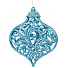 Елочное украшение Веретено, голубое, 18.4х14.5 см, SYLKGJ-4822063B - фото 2