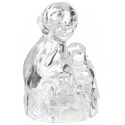 Фигурка декоративная пластик, Обезьянка, 6х7х8 см, с подсветкой, 786-210