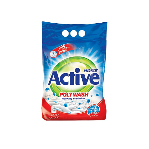 Стиральный порошок Active, 5 кг, автомат, универсальный, Poly Wash