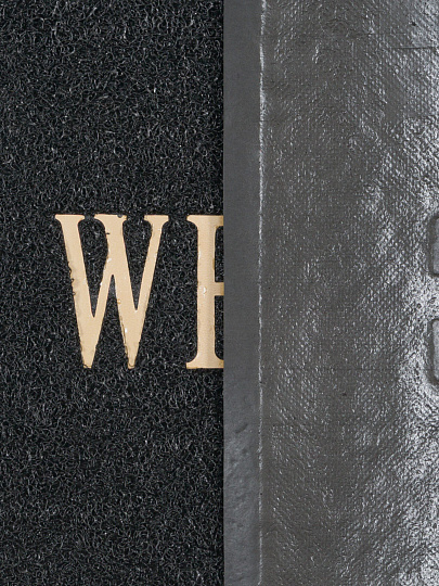 Коврик придверный, 50х80 см, прямоугольный, резина, черный, Spongy Welcome, Sunstep, 38-443