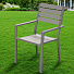 Мебель садовая Green Days, Эллада, серая, стол, 140х70х70 см, 6 стульев, 120 кг, YTCT009-1 - фото 4