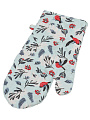 Прихватка-варежка кухонная 30х18 см, рогожка, 100% хлопок, ТДЛ Текстиль, Снегири - фото 3